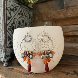 Silpada Sterling Silver Beaded Dangle Earring - W2420 (retired)